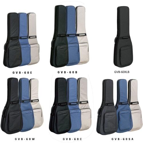 Kikutani Gig Bag for Semi-Acoustic Guitars, 20mm Thick Cushion, Blue, GVB-60SA BLU