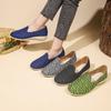 Fashion Women Flats New Spring Autumn Flat Loafers Fashion Leisure Flat Shoes Women Round Knitting Elastic Comfortable Sneakers Women