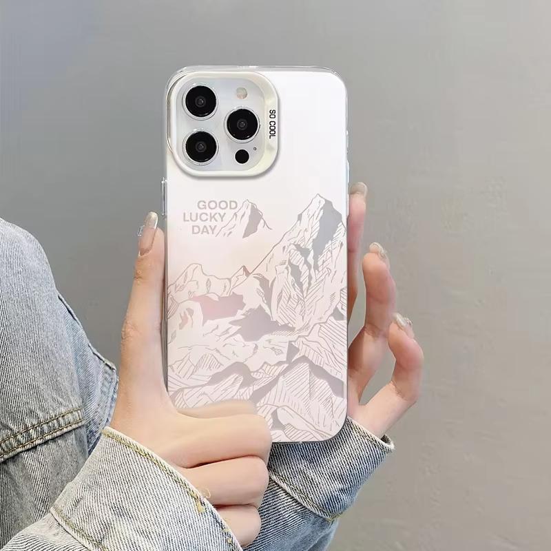 Чехол для телефона с пейзажем снежной горы для iPhone 16 15 14 13 12 11 Pro Max XS X XR 7 8 SE Funda Coque