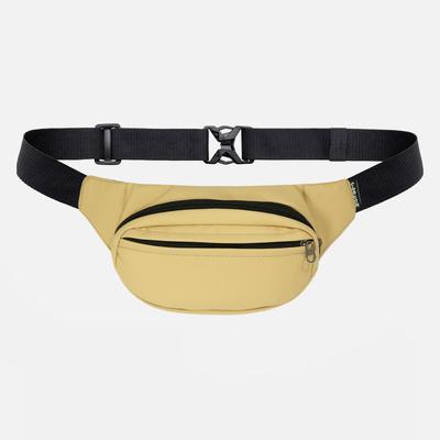 Бананка сумка на пояс мужская Custom Wear Triada Eco кожа бежевая
