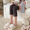 Thick Coral Velvet Footwear Thickened Thermal Knee Sleeve for Women, Winter Warm Fleece Leg Warmers, Breathable Fuzzy High Socks Pads Skiing