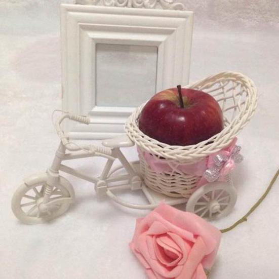 Цветочная корзина в виде велосипеда