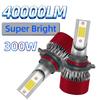 2 шт. Светодиодная H4 H7 Автомобильная фара H1 Светодиодная лампа H8 H11 9005 HB3 9006 HB4 9004 HB1 9007 HB5 H13 Светодиодные огни 40000 лм Турболампа 12 В