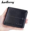 Men Short Wallets Simple Design Vintage Bifold Wallet Zipper Purse Fashion Business Card Holder GZW