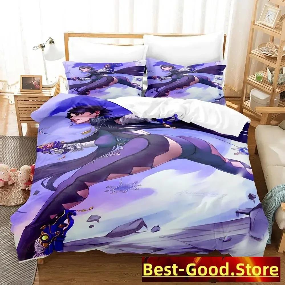 Постельное белье Bayonetta Односпальный Полуторный Двуспальный Кингсайз Комплект постельного белья Взрослый Детский Спальня Комплекты пододеяльников Аниме Parure De Lit Кровать