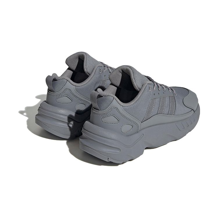 adidas Оригинальные ZX 22 с круглым носком, шнуровкой, амортизацией, прочные низкие кроссовки для бега, детские кроссовки, серые HQ1571