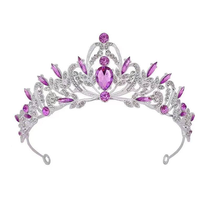 Bridal Headwear Gold-Colour Women'S Full Of Classical Temperament Wedding Crown Girl Birthday Dazzling Tiaras