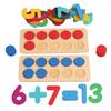 Montessori Toy Ten-grid Digital Cognitive Count Children Maths Logic Training Early Education Teaching Aids Math Game for Kids