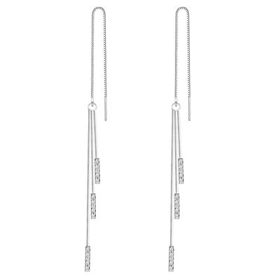 Серьги с кисточками из стерлингового серебра 925 пробы Boucle D'oreille, длинные серьги-капли для женщин, модные ювелирные изделия
