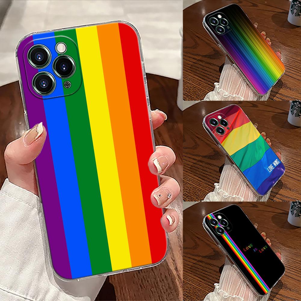 Gay Pride Flag Lesbians LGBT Rainbow Case For Apple iPhone 17 16 15 14 13 12 11 Pro Max Case 16 Plus 16E 17Air 17Pro Phone Cover