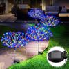 Solar Fireworks Lamp Outdoor Grass Globe Dandelion Flash String Fairy Lights 120/150 LED For Garden Lawn Holiday Light