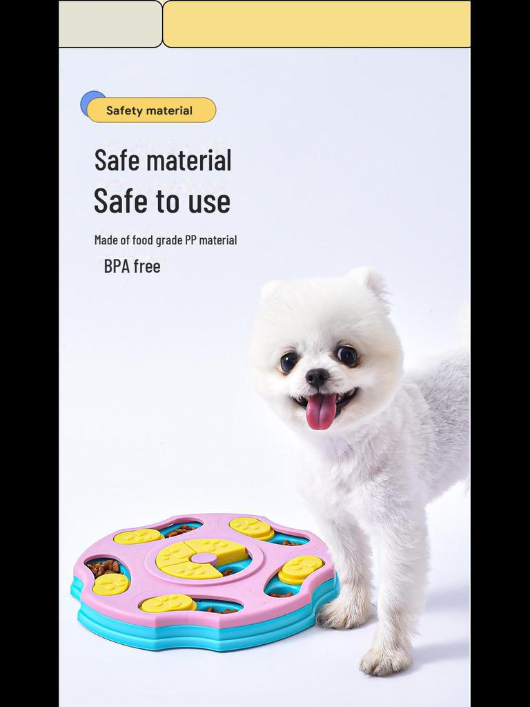 Миска и игрушка для медленного кормления домашних животных: Образовательный поднос для корма, протекающий для собак и кошек