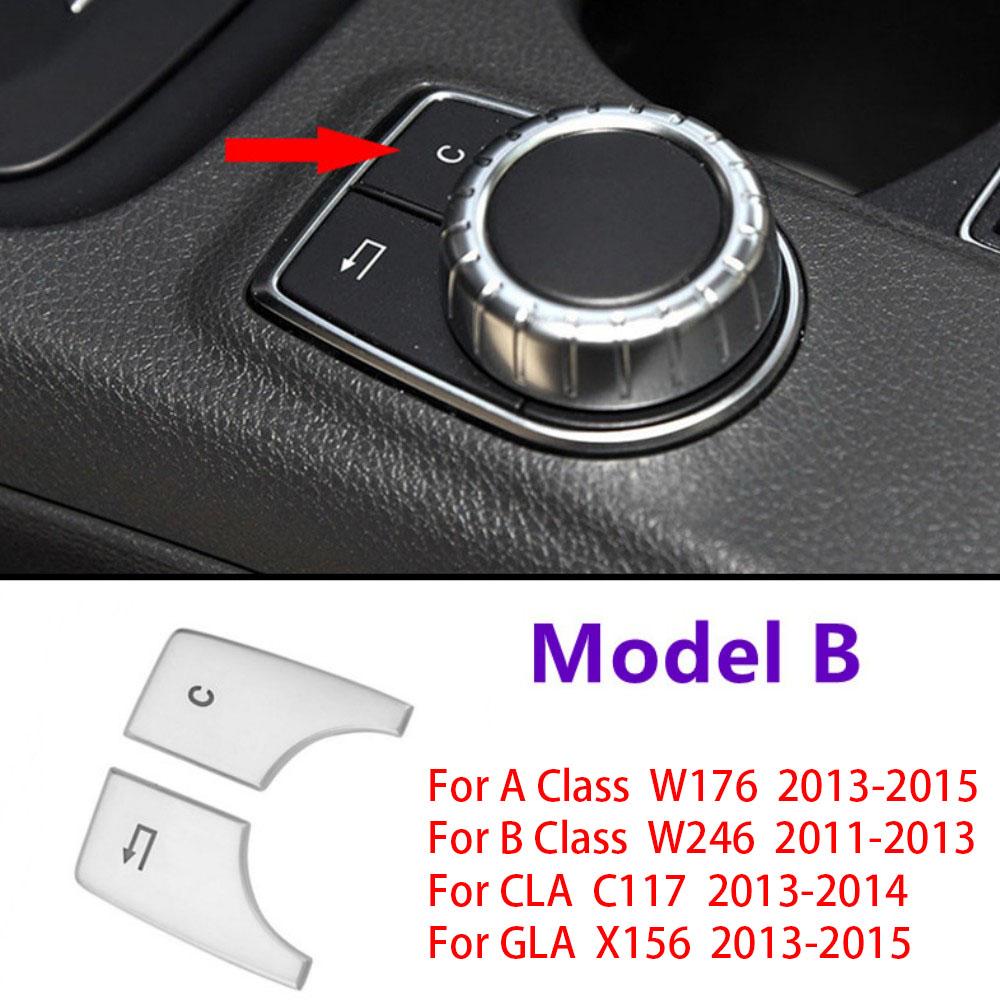 Автомобильная консоль мультимедийная функция кнопка крышка наклейка отделка для Mercedes Benz ABCE класс CLA GLA GLK W204 W212 W176 W246 X204