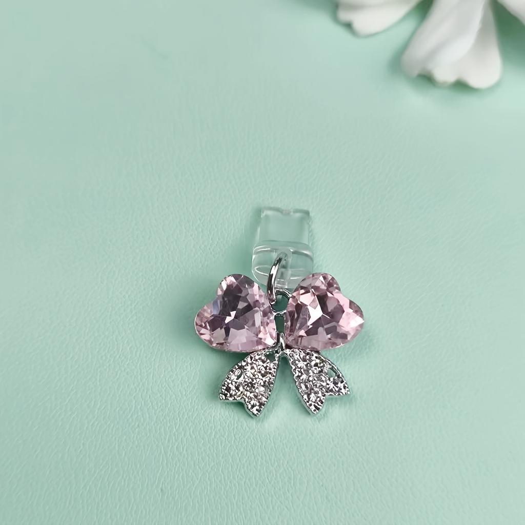 1 шт. Блестящая заглушка от пыли в виде бабочки со стразами, Колпачок от пыли из алюминиевого сплава для пор Type-C и iPhone