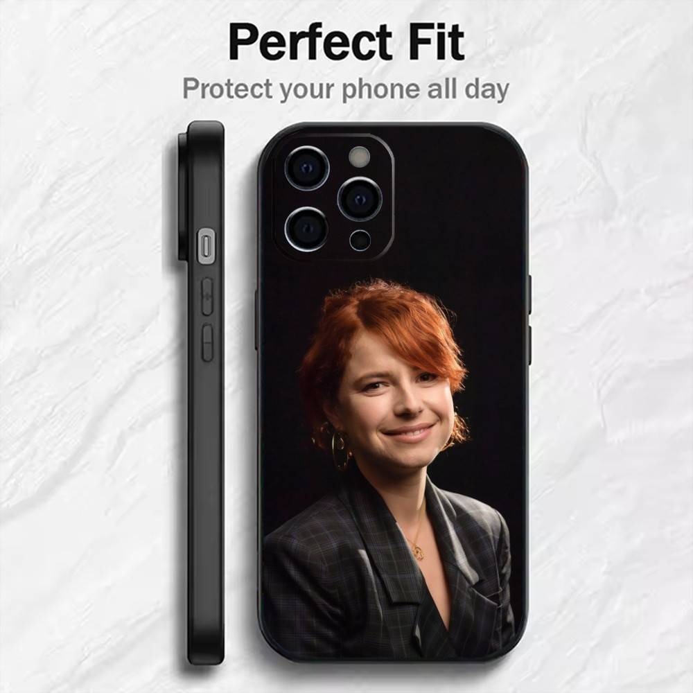 Actor Beatuy-J-Jessie B-Buckley-y  Phone Case For iPhone17,16,15,14,13,12 Plus,Max Soft Silicone Black Cover