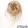 MISS WIG Синтетическая небрежная резинка для вьющихся волос с резинкой, черное золото, синтетическое высокотемпературное волокно, женские шиньоны в виде булочек