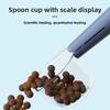 Transparent Pet Food Spoon with Scale Measurement, Cat and Dog Pet Food Scooping Spoon, Cat and Dog Food Spoon