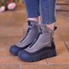 Women'S Snow Boots Winter Thick Cotton Warm Booties Leisure Plus Velvet High-Top Women'S Outdoor Cotton Boots