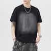 Summer Heavyweight 290g Gradient Wash Cotton Sleeve T-shirt Men's Retro American Japanese Casual