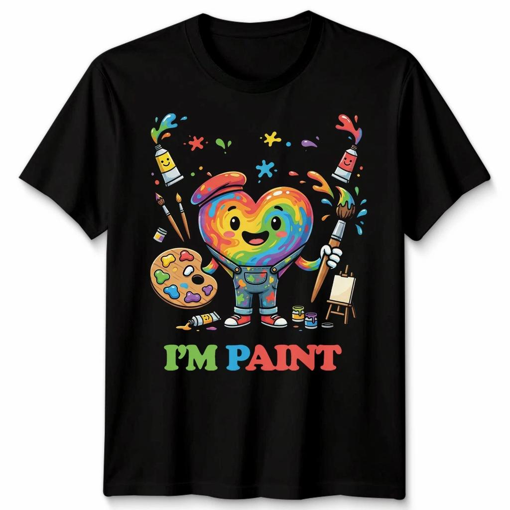 Im Paint Art Painting Hobbies Mens T-Shirt Womens Tee Graphic Unisex Top