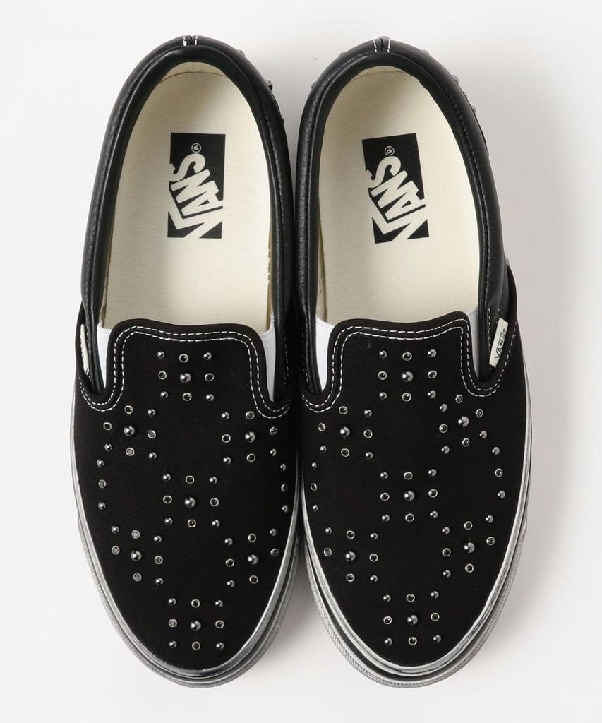 VN000D9PBKA Vans Premium Classic Slip-On Жемчужная коллекция "Blackout"