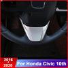 Для Honda Civic 10th 2016-2018 набор декоративных наклеек на руль с модифицированными патчами для интерьера, декоративные блестки