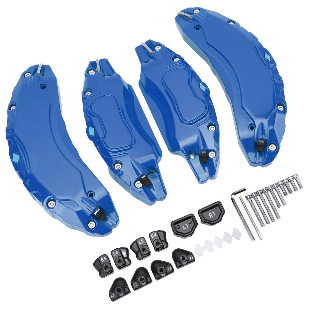 4 Pcs 18in 19in Wheel Hub Caliper Covers Aluminium Alloy Disc Brake Caliper Guard Protector Cover Replacement for Tesla
