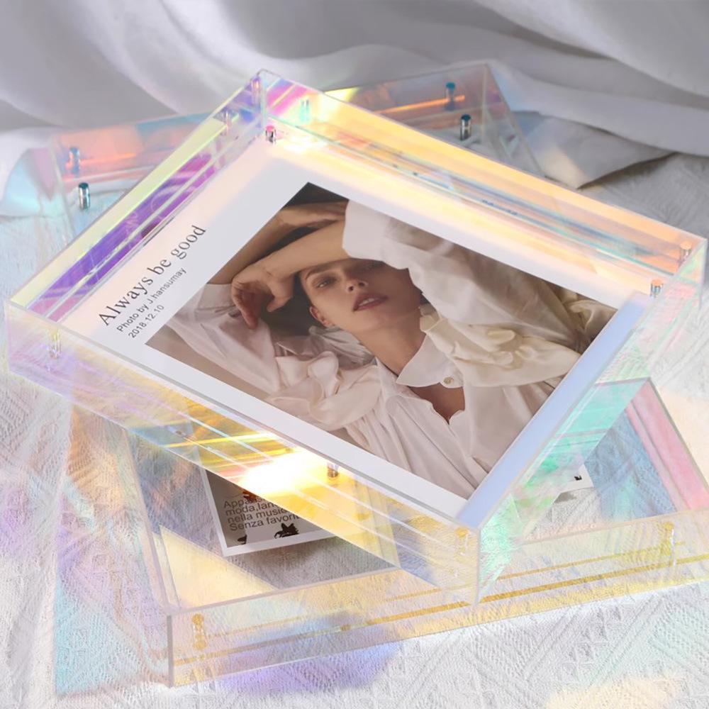 Premium Multi-Color Acrylic Photo and Art Display Frame - A4 Size