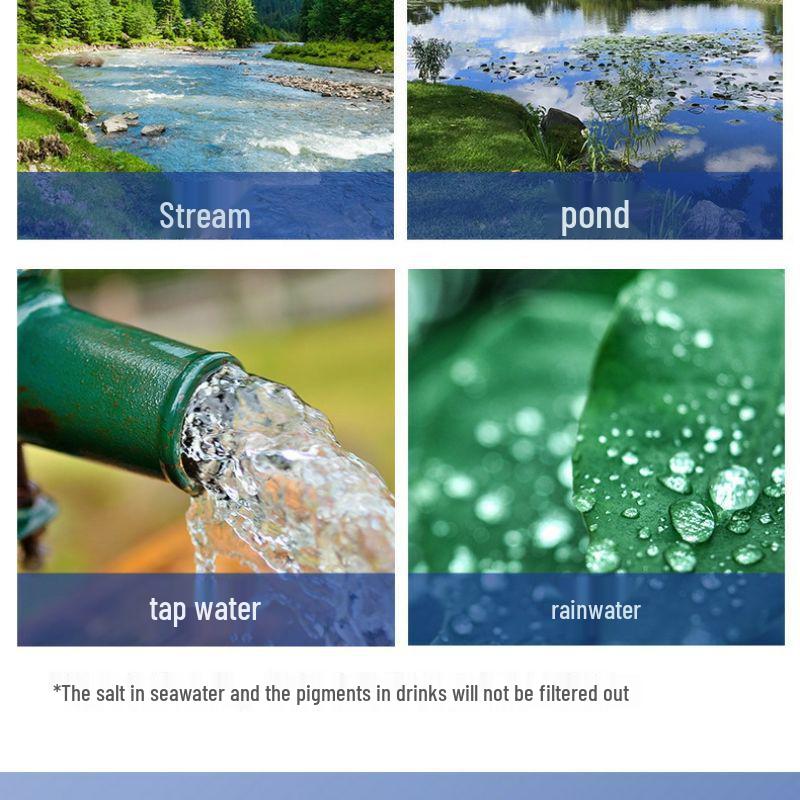 Portable Outdoor Camping Water Purifier Straw for Emergency Survival and Direct Drinking