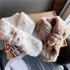 Thicken Warm Plush Scarf Faux Fur Neck Wrap Scarf Cute Shawl  Winter
