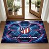 Atletico Madrid Design Crystal Velvet Rug Soft Decorative Mat for Bedroom Entrance
