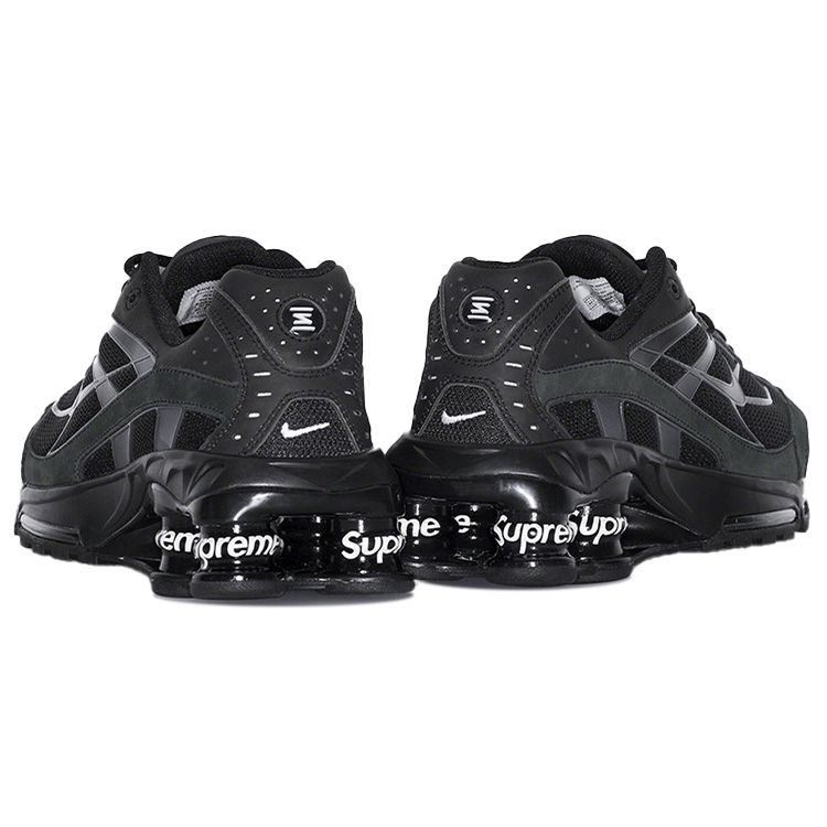 Кроссовки Supreme x Nike Shox Ride 2 Черные Унисекс Темно-Серые DN1615-001