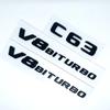 3D Черные Буквы Логотипа C63S Значок V8 BITURBO Наклейка Звезда на Заднюю Часть Автомобиля Эмблема AMG на Багажник Для Mercedes Benz AMG W205 C205 Аксессуары
