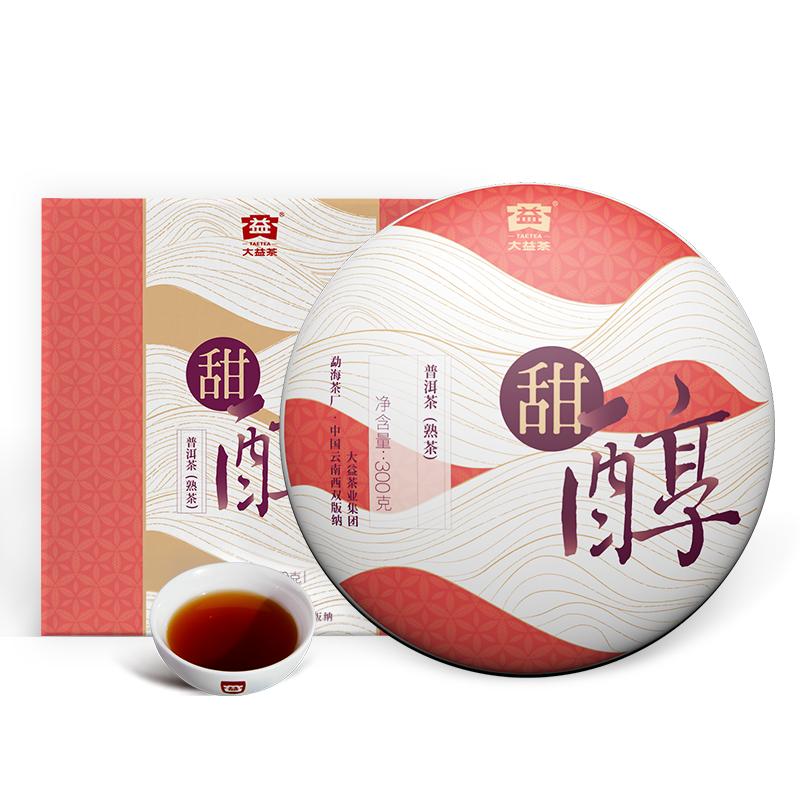 TIAN CHUN * 2019 TAETEA Menghai Dayi Pu-er Органический черный чай в коробке, 300 г