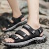 Men Sandal Casual Fashion Sandals Summer Outdoor Soft Non-slip Wear-resistant Beach Shoes Webbing Upper Two-wear Sandals