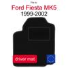 Driver Velour Floor Mat For: Ford Fiesta Mk3 Hatchback (1989-1996)