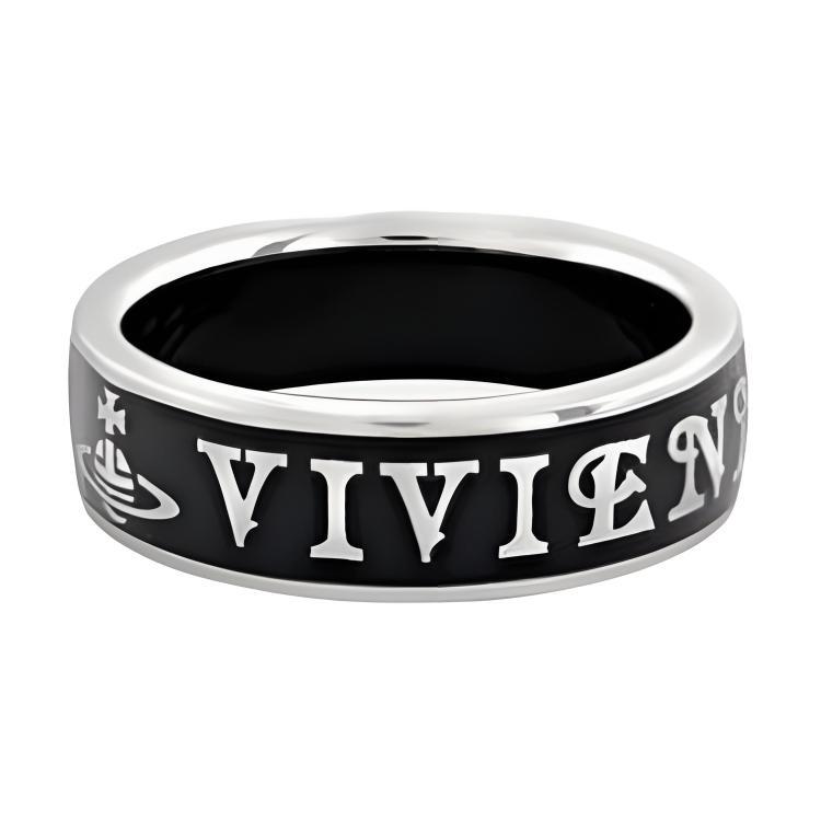 VIVIENNE WESTWOOD Кольца Унисекс Черные 6404001701P107P107