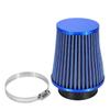 Car High Flow Cold Air Filter Intake Induction Kit High Power Mesh Cone Blue