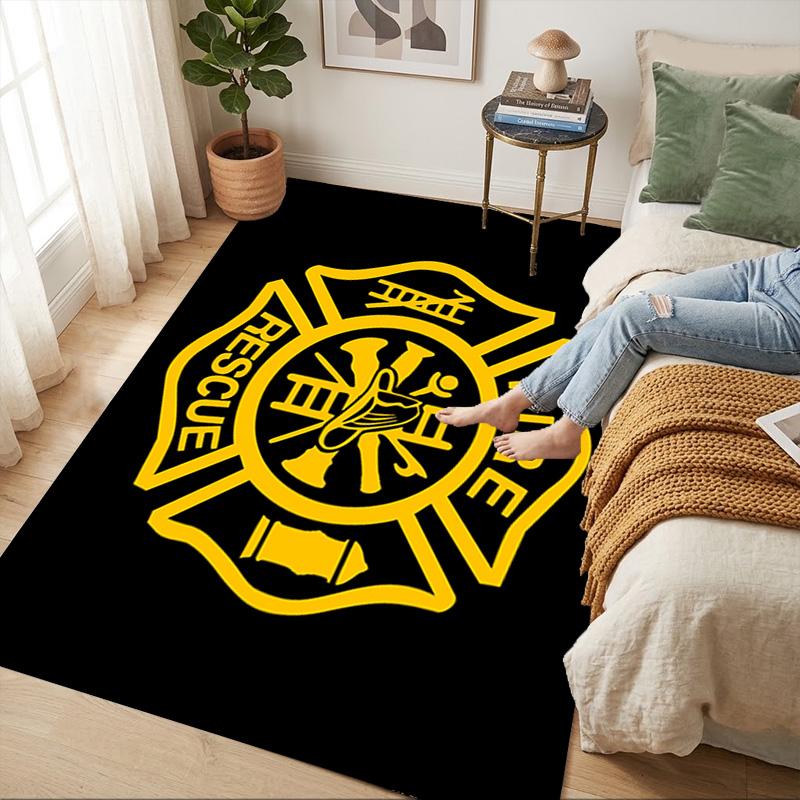 Fire Rescue Living Room Nonslip Area Rug Soft Carpet For Bedroom Game Playroom Sofa Office Home Decor Doormat Christmas Gift C926355