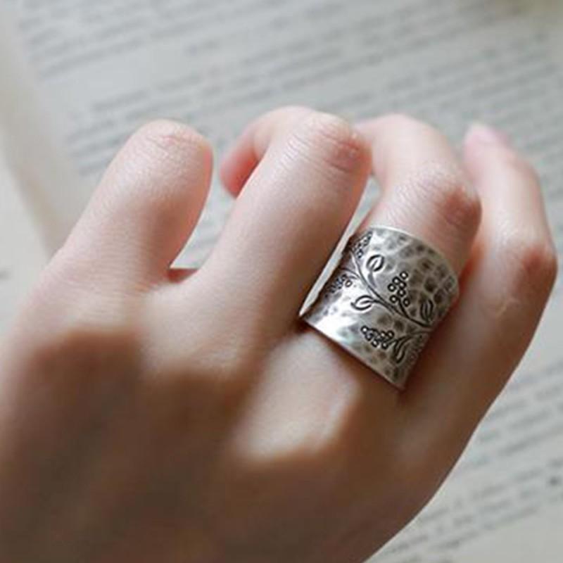 New Chiang Mai Handmade Ring Literary Retro Fashion Personality Versatile Ring Jewelry
