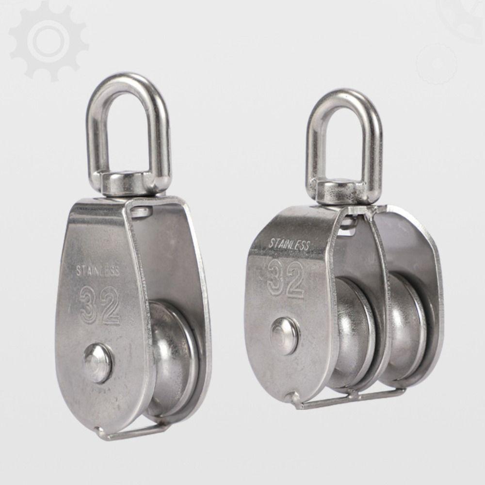 304 Нержавеющая сталь Фиксированный ролик Поворотный блок ролика Инструмент Несущий шкив с канавкой Кран