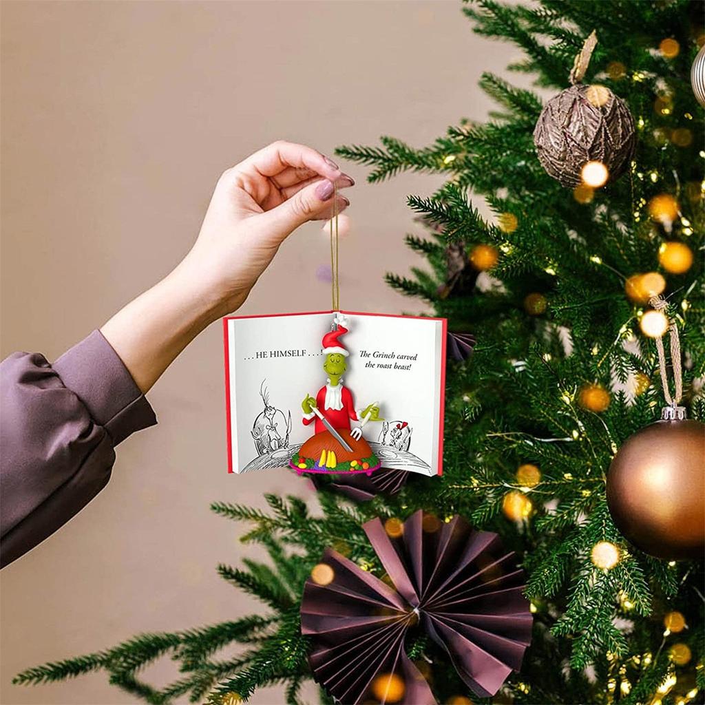 Украшения для рождественской елки, акриловые подвесные украшения для рождественской елки, домашний автомобиль, рюкзак, подвеска, подарок для детей