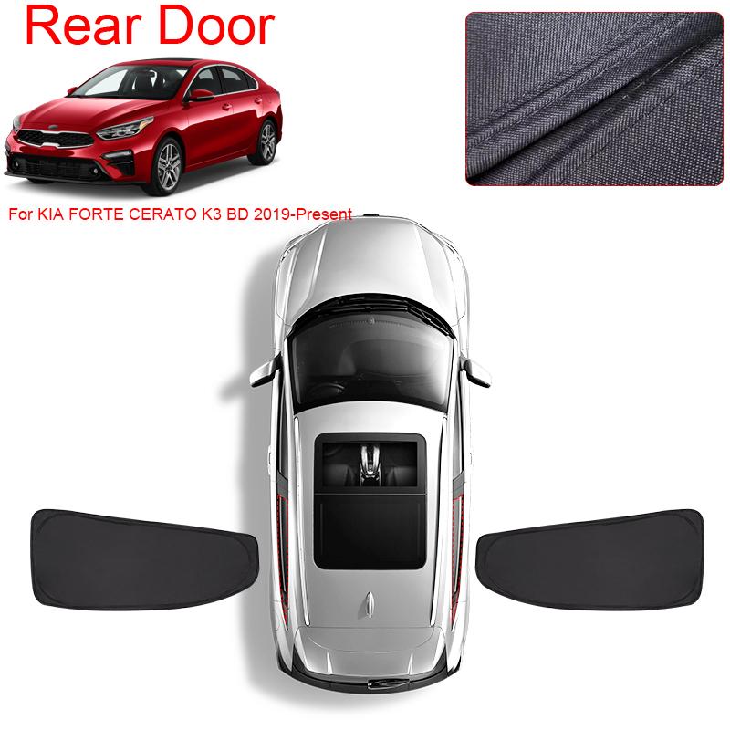 Car Black Window Privacy Sunshade For KIA FORTE CERATO K3 BD 2019-2026 Anti-UV Heat Insulation Protect Cover Interior Accessory