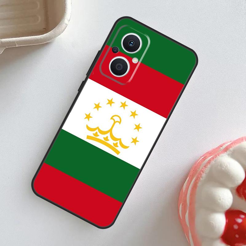 Чехол с флагом Таджикистана для OPPO Reno 11 F 10 Pro 4Z 5Z 8T 4 5 6 7 8 Lite OPPO Find X6 Pro X2 X3 X5 Lite