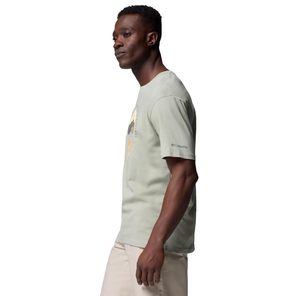 Columbia Path Lake II Graphic Tee, Mens Green T-shirt