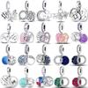 Original Dangle Charm Beads Fit For Charmhub Bracelet Necklace Jewelry Making 925 Silver Moon Star Heart Infinity Charm Pendant