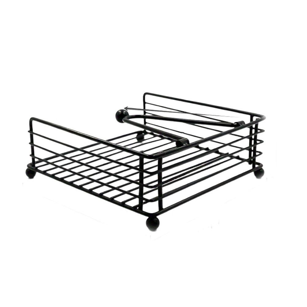 Утяжеленный держатель для салфеток для рук Квадратный дизайн Плоский диспенсер для салфеток Органайзер для бумажных салфеток Дом Кухня