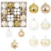 New Christmas Ball Decoration Gift Box Set Painted Electroplated 44pcs Round Ball Special-shaped Christmas Ball Pendant