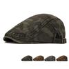 Vintage Camouflage Forward Cap Men Spring Duck Tongue Newsboy Beret