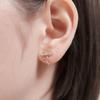 CRANNE Серьги-узлы с лентой 14K GF C24EGF215